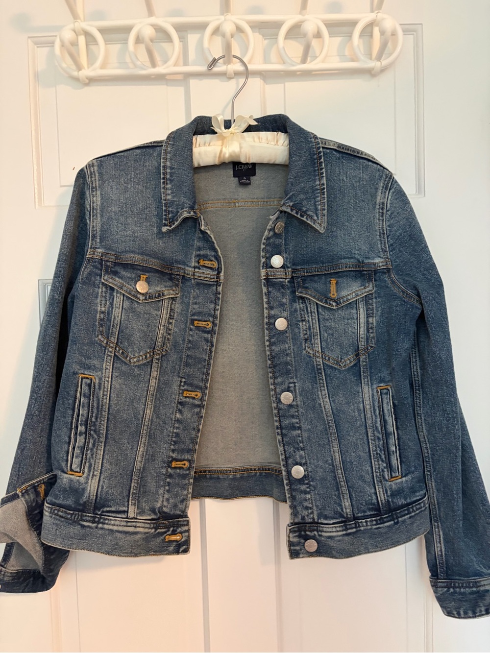 J. Crew Women's Blue Denim Trucker Jacket